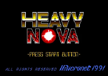 Heavy Nova (USA) screen shot title